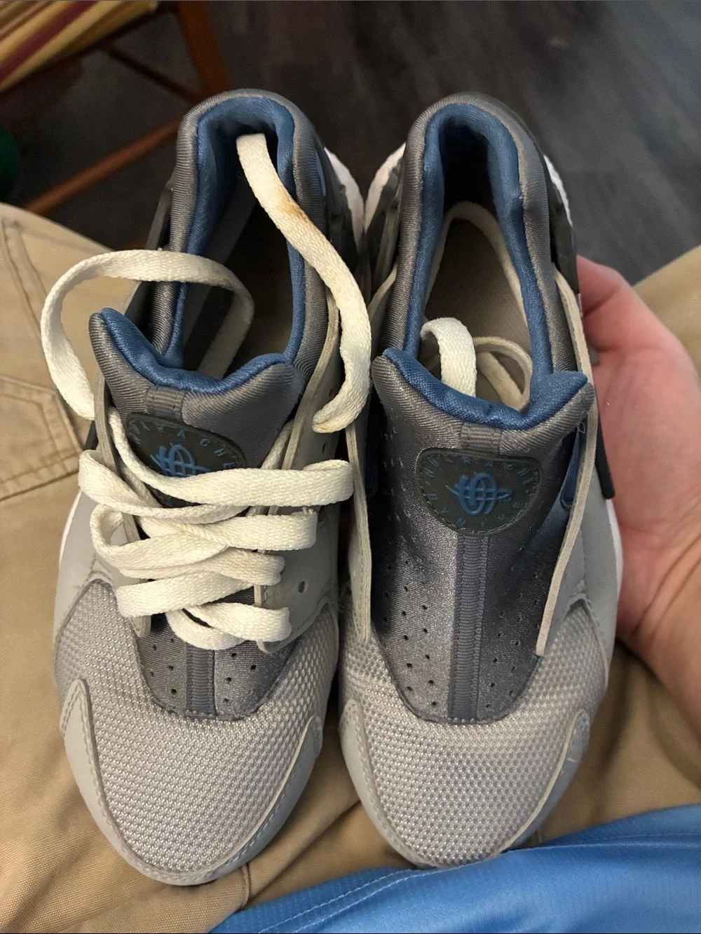 Nike Men's Gray and Dark Gray Sneakers - Casual Athletic Shoes